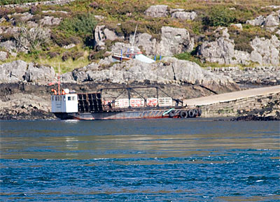 The ferry on the Glenelg side note the fast water