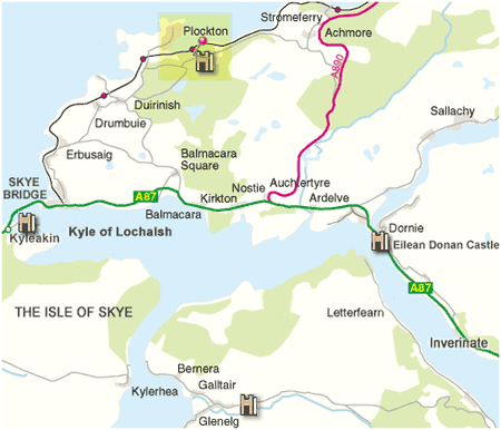 Location of Plockton Map