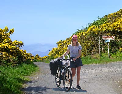 Touring Bicycle and biker