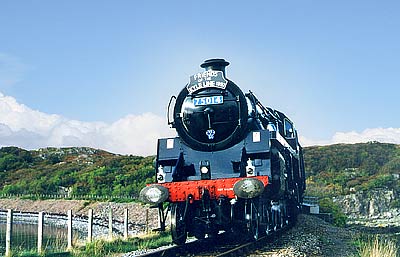 Steam Train just outside Kyle of Lochalsh